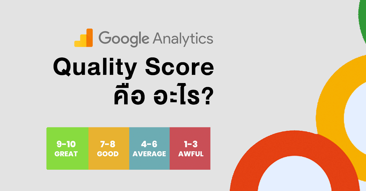 ทำ Google Adwords ไม่ควรมองข้าม Quality Score